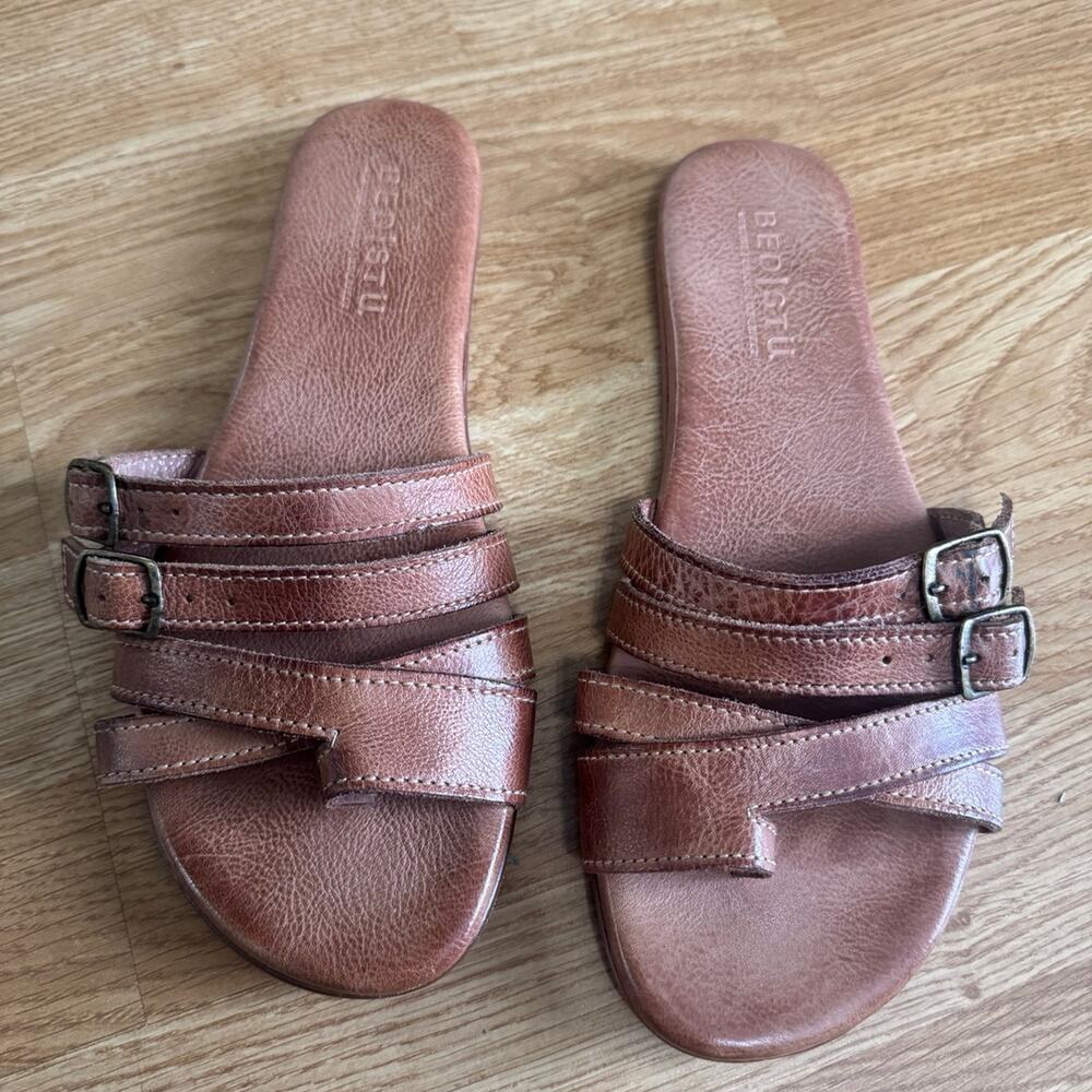 Bed Stu Hilda Leather Slides Sandals